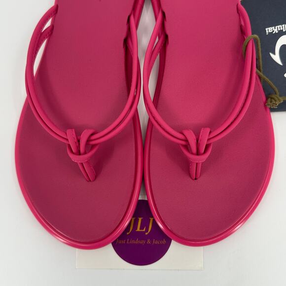 OluKai Women's 'Aka Water Resistant Knotted Thong Sandals Pink Plumeria Size 6 - Picture 4 of 11